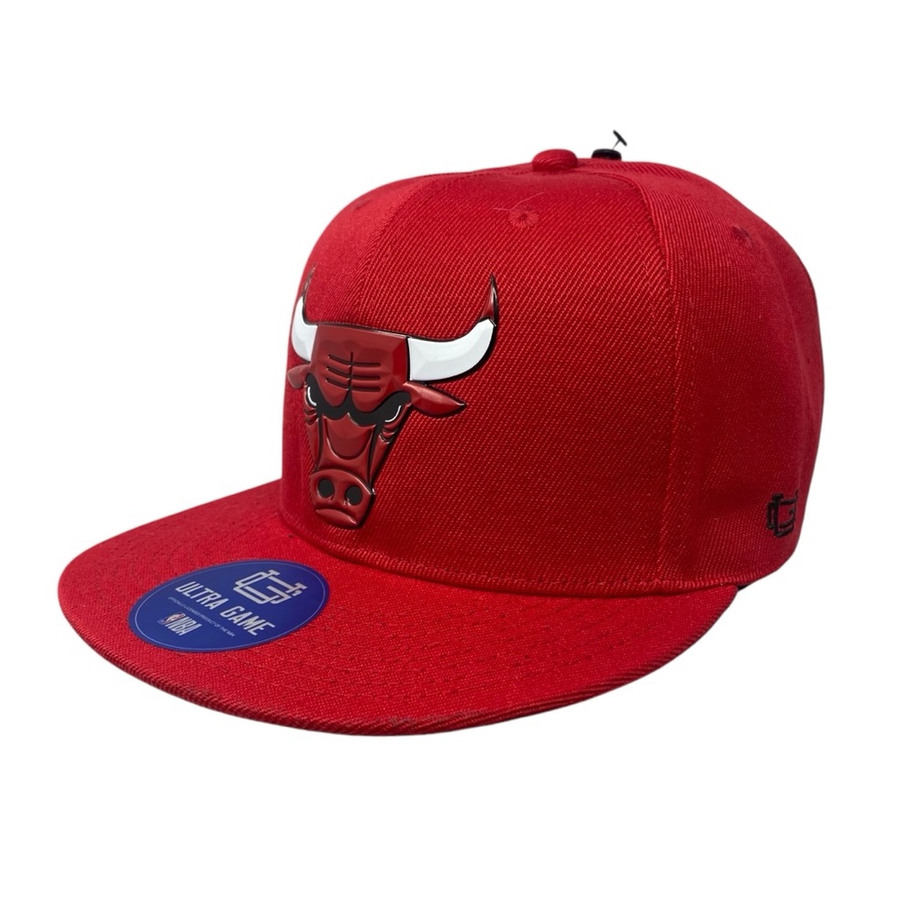 Ultra Game NBA Chicago Bulls Red Adjustable SnapBack Hat Cap NEW